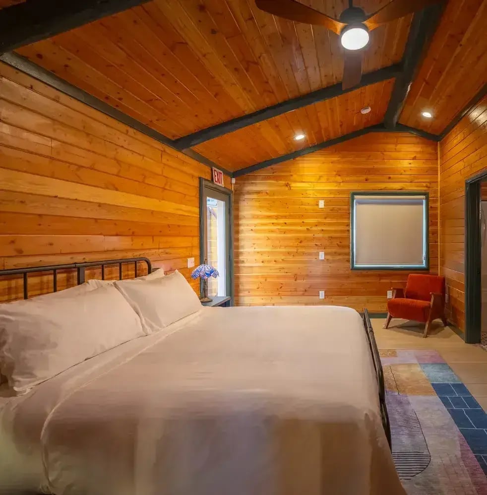 Violet Green Swallow Bedroom
